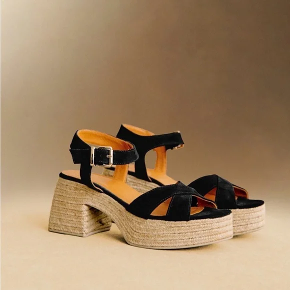 Sézane | Manon Espadrilles | Black - Picture 3 of 17